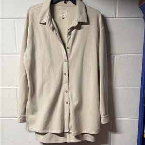 Umgee Cream Button-Down Romper